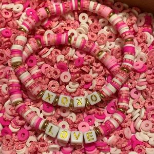 Valentines Bracelet Set XOXO Love